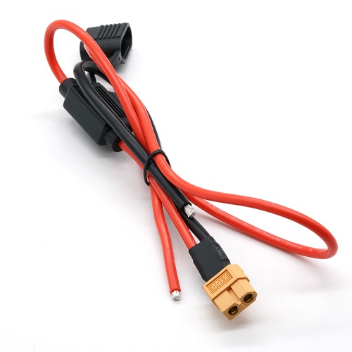 XT60 Plug Cable Harness Silikontråd med säkringshållare för RC Lipo -batteri som kan anpassas